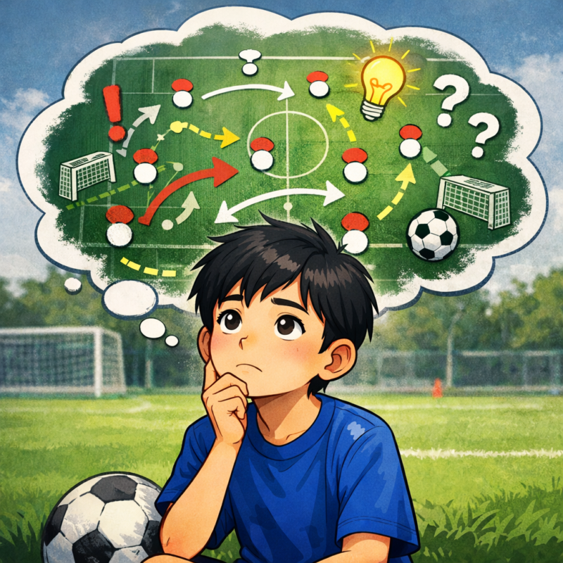 自分の頭でサッカーを考えるの画像